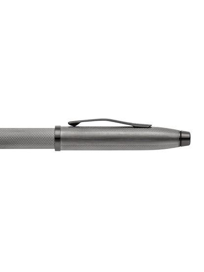 Century® II Polished Slate Gray Engraved Diamond Pattern Selectip Rollerball Pen
