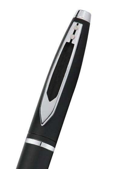 Calais™ Matte Black Window Clip Ballpoint