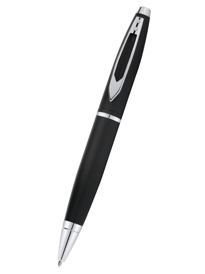 Calais™ Matte Black Window Clip Ballpoint