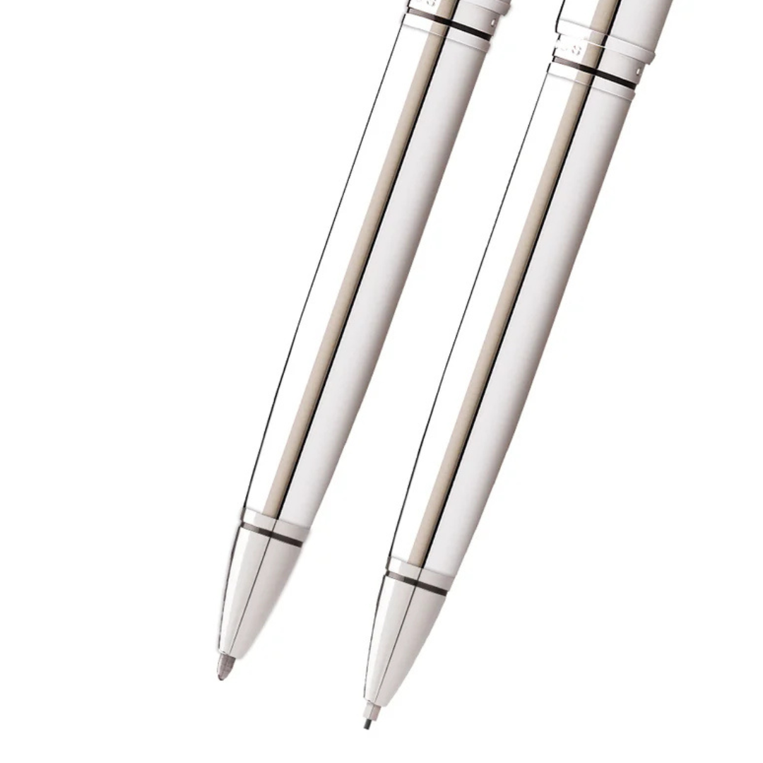 Coventry Polished Chrome Pen and Pencil Gift Set