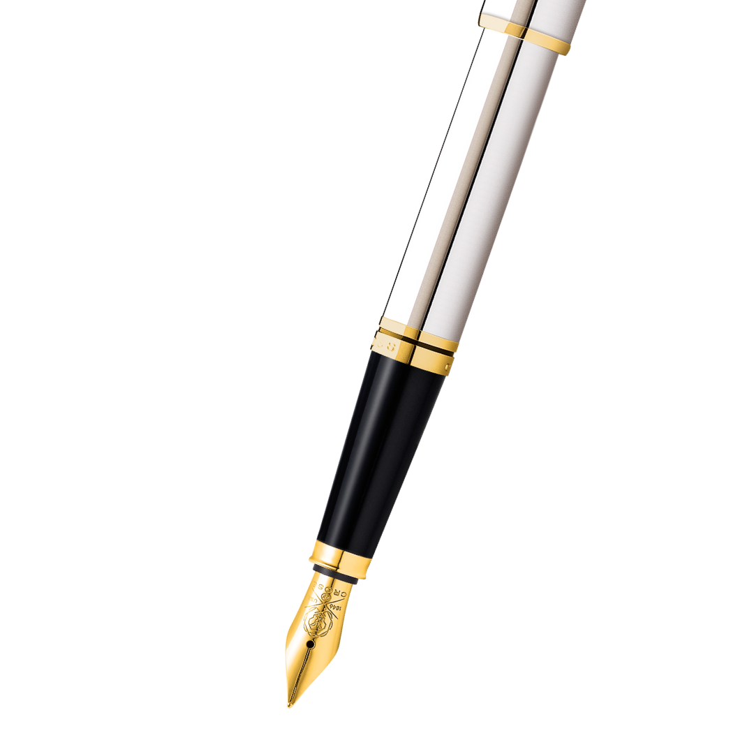 Coventry Polished Chrome with Gold-Tone Fine Nib Fountain Pen