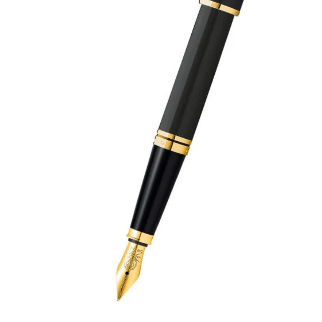 Cross Coventry Lacquer Black GT Fountain Pen Fine Nib AT0666-11 - Image 4