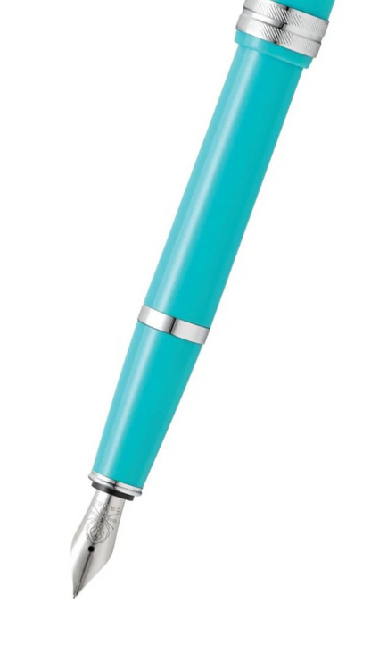 Bailey Light Polished Teal Resin Medium Nib Fountain Pen