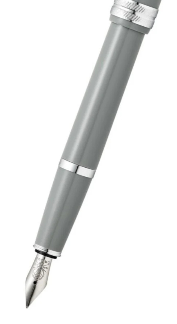 Bailey Light™ Polished Gray Resin Extra-Fine Nib Fountain Pen