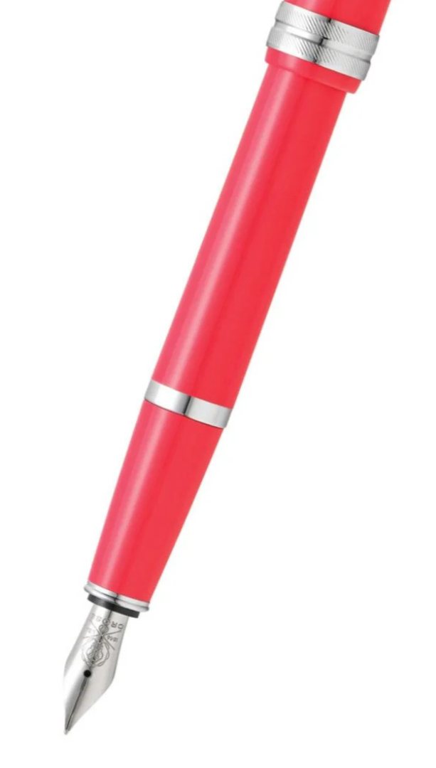 Bailey Light Polished Coral Resin Extra-Fine Nib Fountain Pen