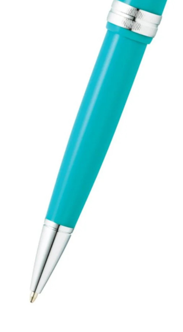 Stylo à bille Cross Bailey Light en résine bleu sarcelle poli