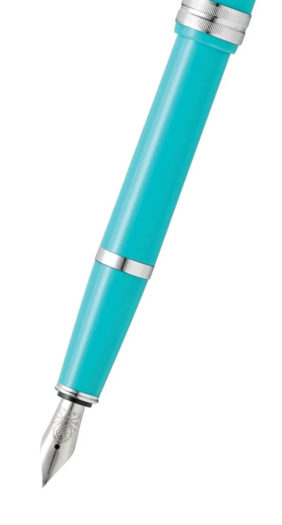 Bailey Light Polished Teal Resin Extra Fine Nib Fountain Pen