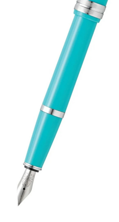 Bailey Light Polished Teal Resin Extra Fine Nib Fountain Pen