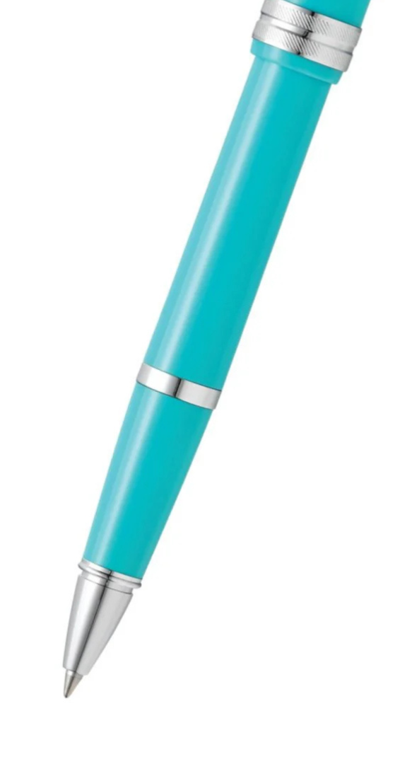Bailey Light™ Polished Teal Resin Rollerball Pen