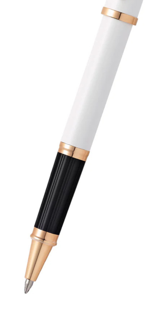 Century II Pearlescent White Lacquer Rollerball Pen