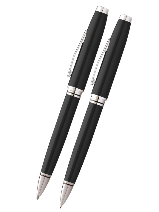 Coventry Black Lacquer Pen and Pencil Gift Set