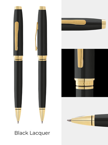 Coventry Black Lacquer with Gold-Tone Ballpoint Pen