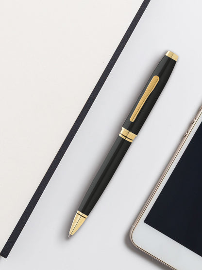 Coventry Black Lacquer with Gold-Tone Ballpoint Pen