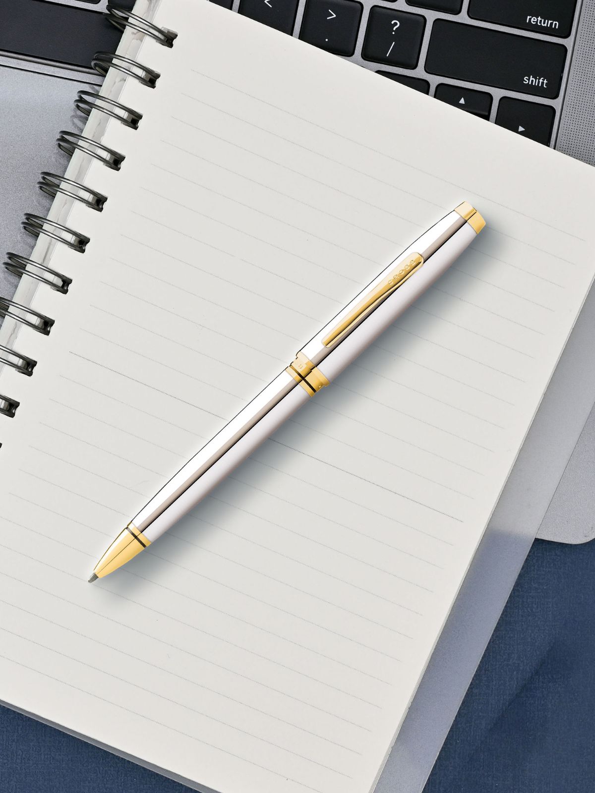 Coventry Polished Chrome with Gold-Tone Ballpoint Pen