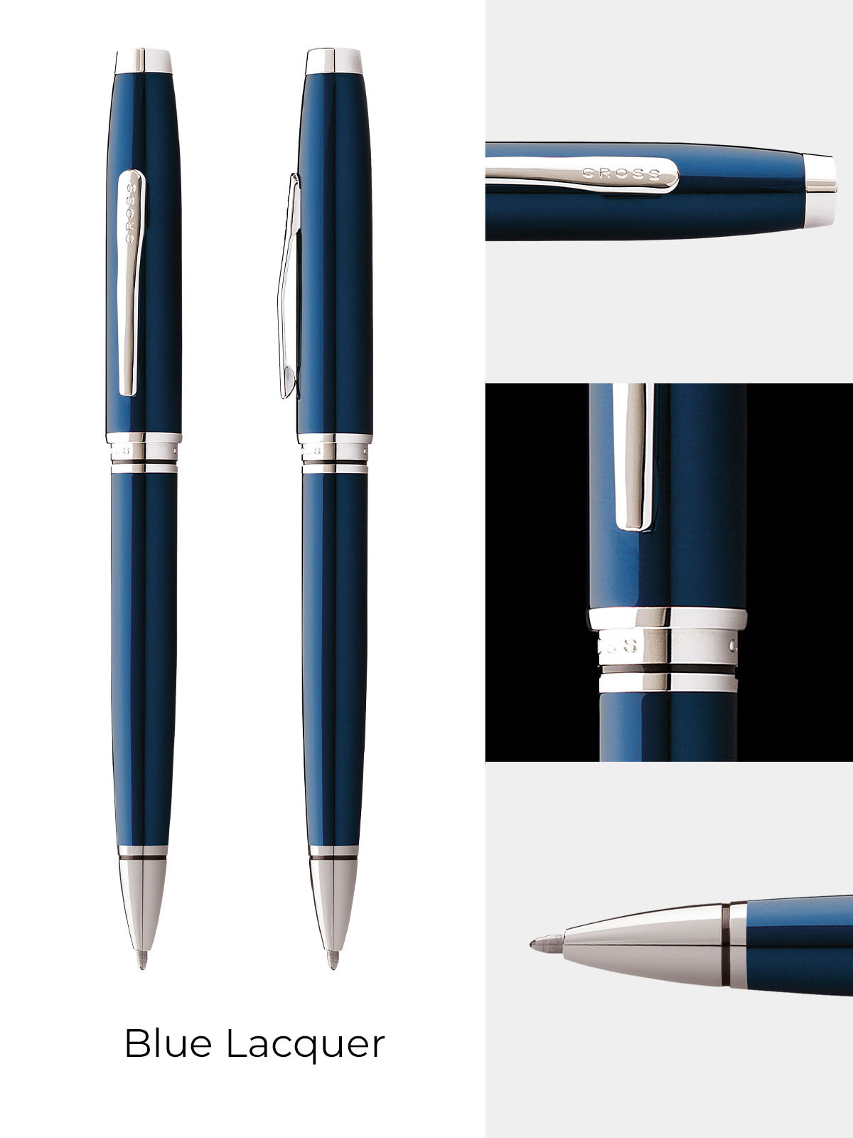 Coventry Blue Lacquer Ballpoint Pen