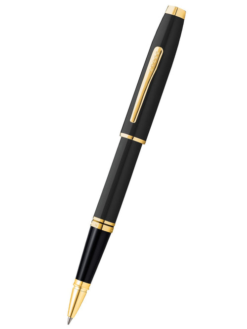 Coventry Black Lacquer with Gold Appointments Rollerball Pen