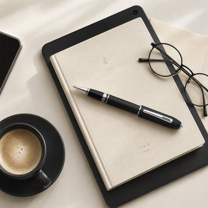 Peerless™ Citizen Tokyo Satin Black with Platinum-plated Appointments Selectip® Rollerball Pen