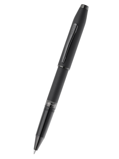 Foundry Matte Black Lacquer with PVD Black Appointments Rollerball Pen