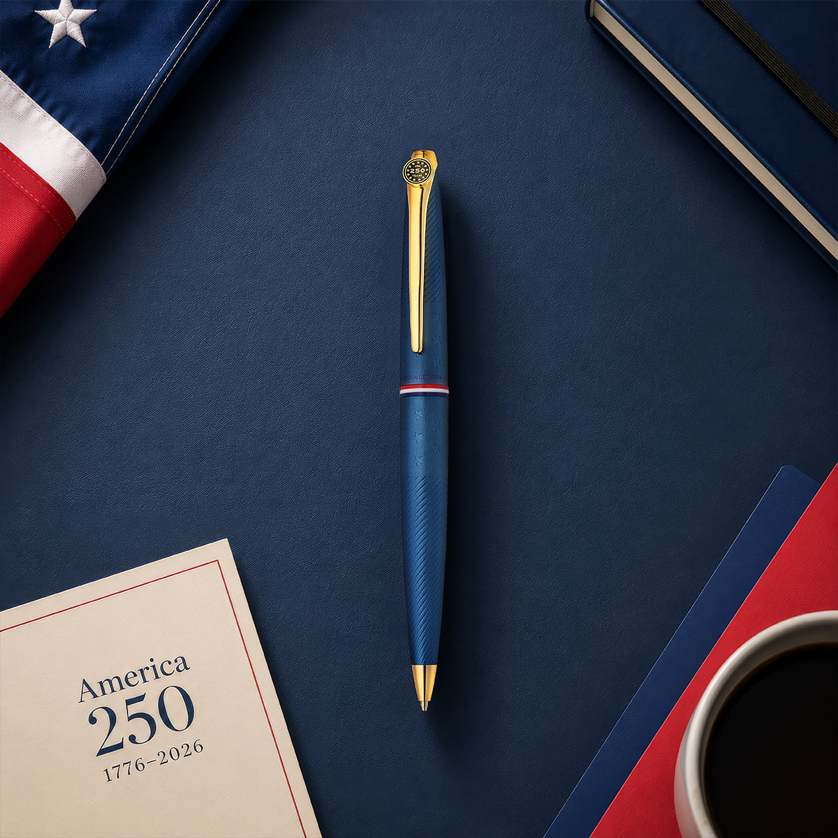 ATX® Americana Blue PVD with Gold-Tone PVD Appointments Ballpoint Pen