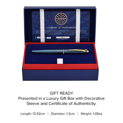 ATX® Americana Blue PVD with Gold-Tone PVD Appointments Rollerball Pen