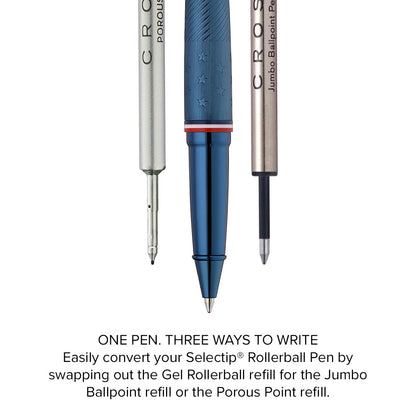 ATX® Americana Blue PVD with Gold-Tone PVD Appointments Rollerball Pen