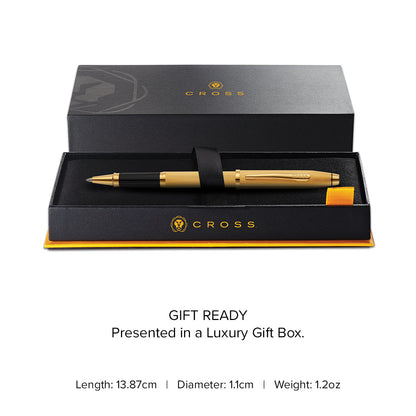 Century® II Polished 23KT Gold-plated Engraved Diamond Pattern Selectip Rollerball Pen