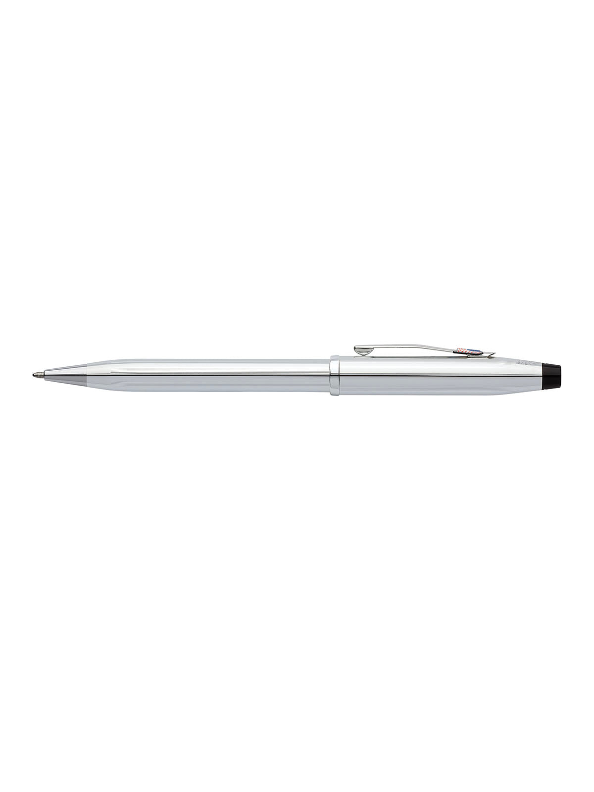 Century II Lustrous Chrome Ballpoint with American Flag Emblem