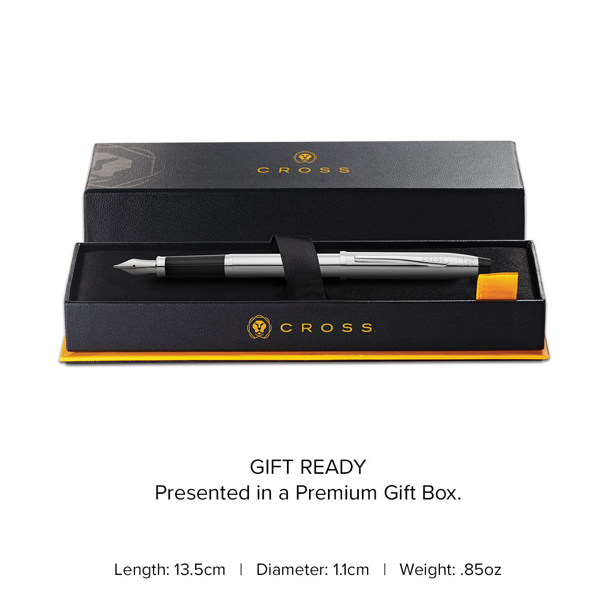 Century® II Lustrous Chrome Medium Nib Fountain Pen