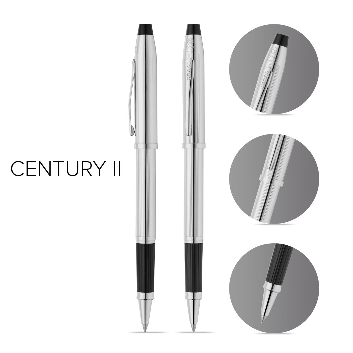 Century® II Lustrous Chrome Rollerball Pen
