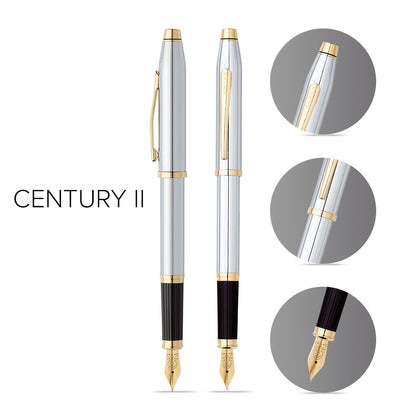 Century® II Medalist® Gold Plated Medium Nib Fountain Pen