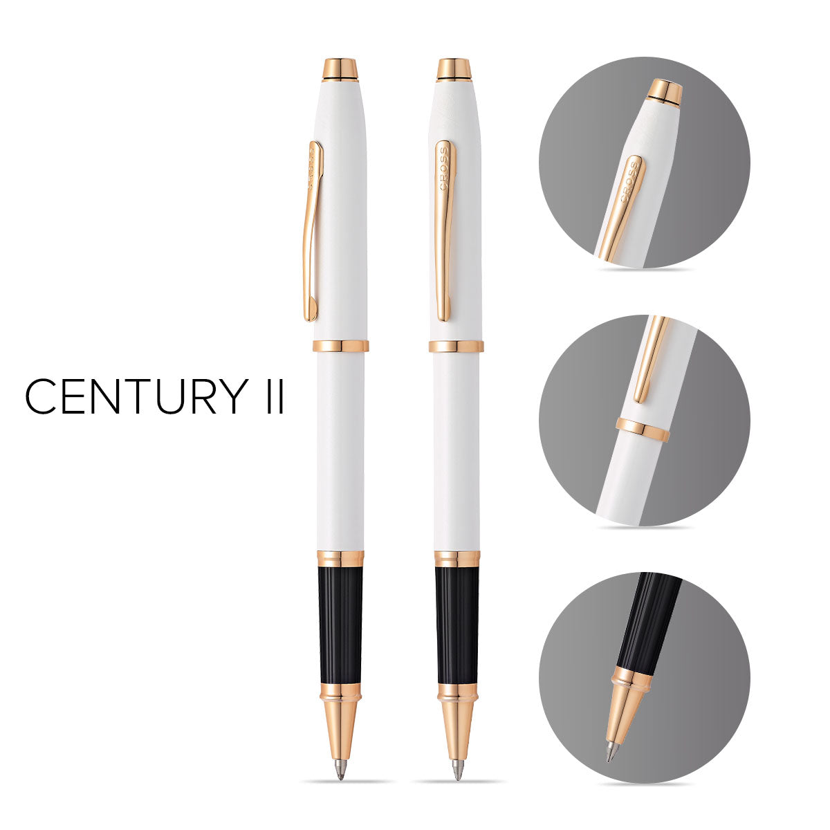 Century II Rollerball Pen in Pearlescent White | Shop Now – A.T. Cross