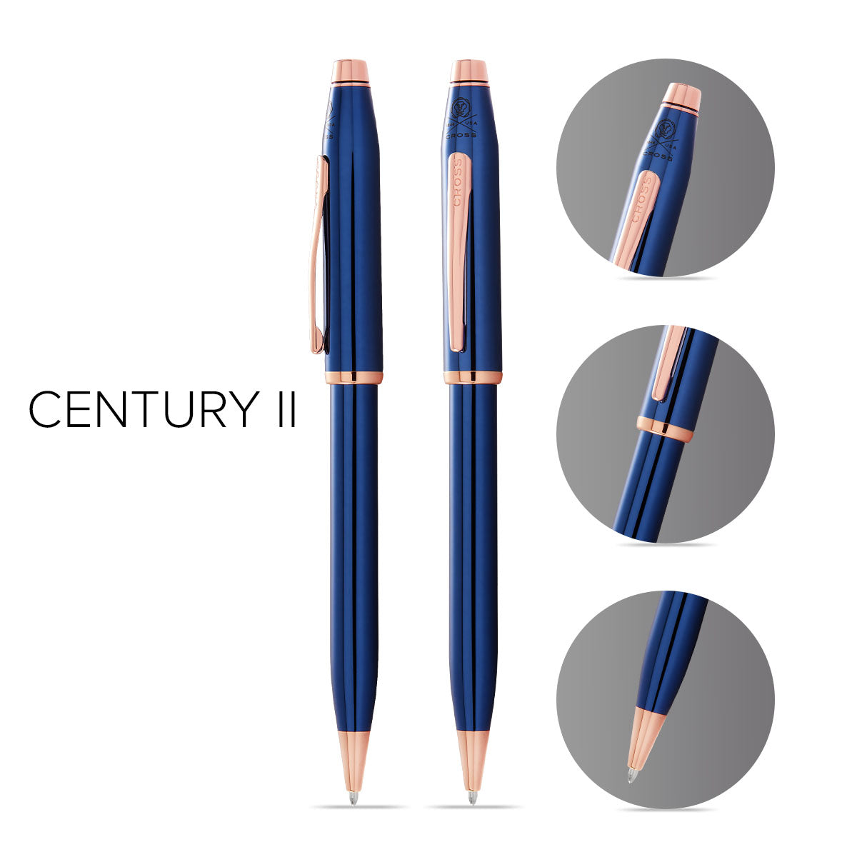 未使用近　String Pocket コバルトブルー　超貴重 Century II Cobalt Blue Ballpoint Pen | Shop Now at Cross – A.T. Cross