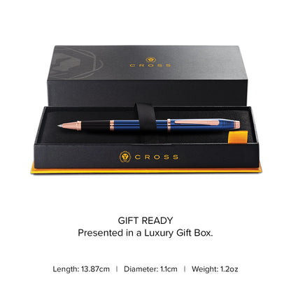 Century® II Translucent Cobalt Blue Lacquer Rollerball Pen