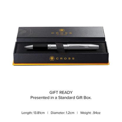 Foundry Polished Chrome with Polished Chrome Appointments Rollerball Pen