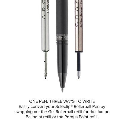 Foundry Matte Black Lacquer with PVD Black Appointments Rollerball Pen