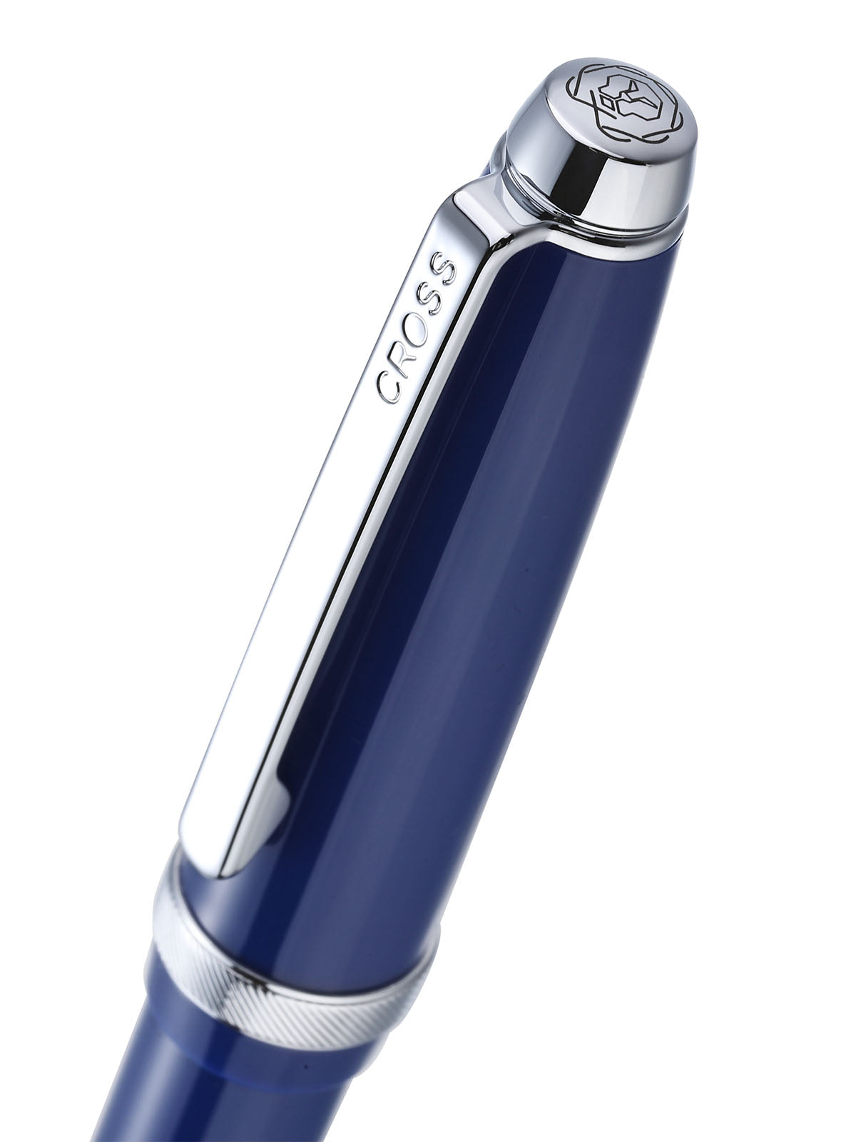 Lume Deep Sea Blue with Polished Chrome Appointments Rollerball Pen