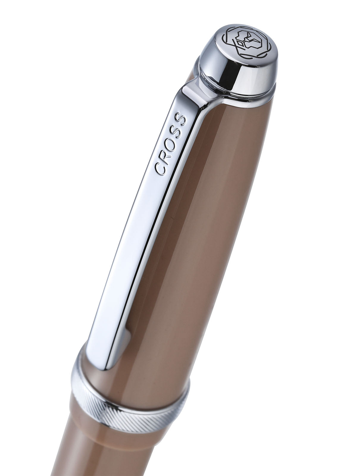 Lume Mocha with Polished Chrome Appointments Rollerball Pen