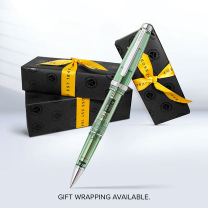 Lume Translucent Green Resin and Chrome-plated Appointments Ballpoint Pen