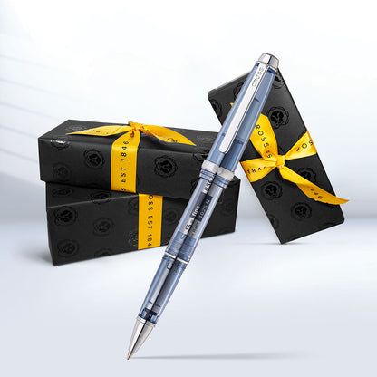Lume Translucent Navy Blue Resin and Chrome-plated Appointments Rollerball Pen