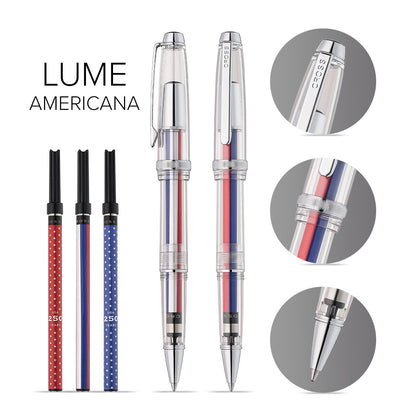 Lume Americana Translucent Clear Resin Decorative Refill Gift Set