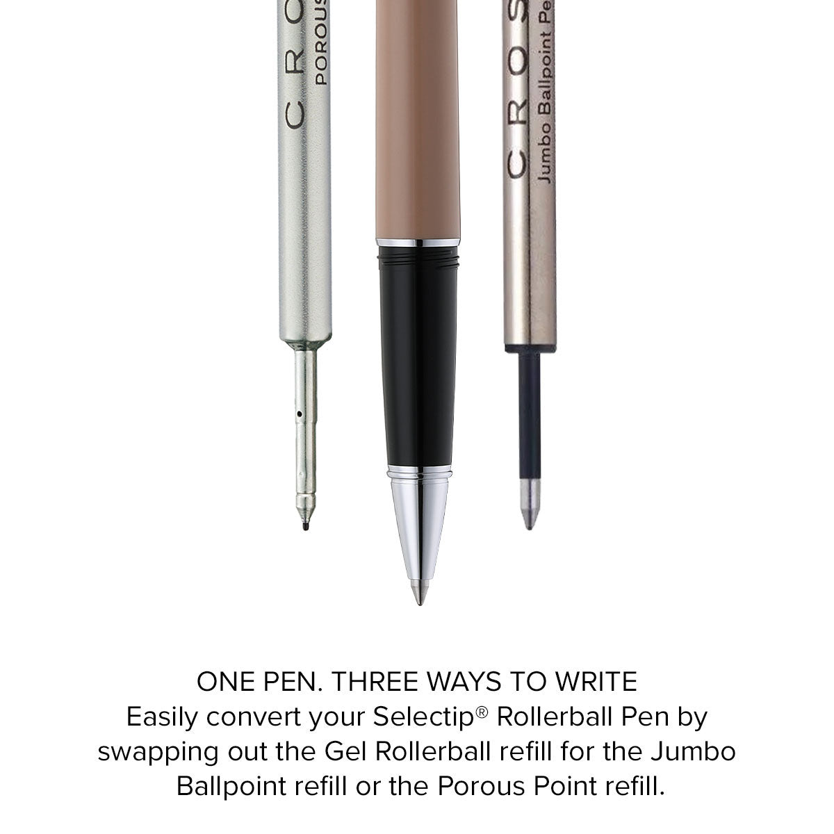 Lume Mocha with Polished Chrome Appointments Rollerball Pen
