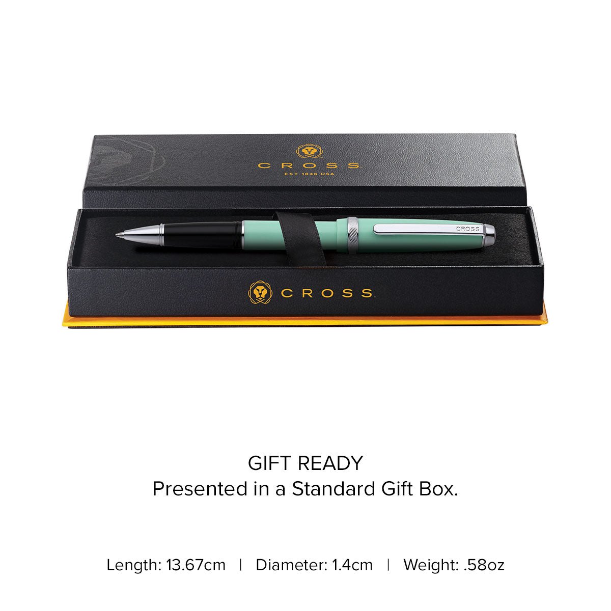 Lume Seafoam with Polished Chrome Appointments Rollerball Pen
