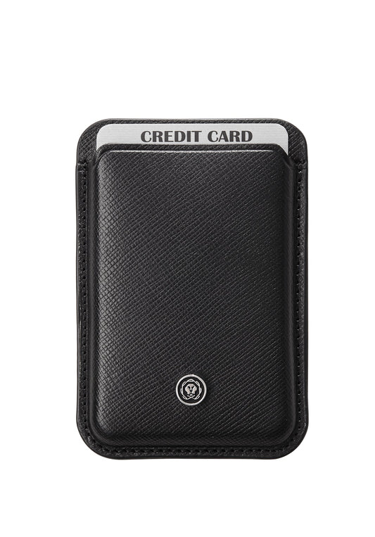 Black cardholder with 'Credit Card' label on a white background