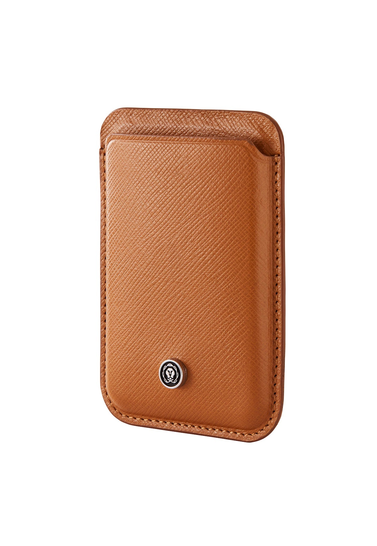Mocha Leather Magnetic Card Holder