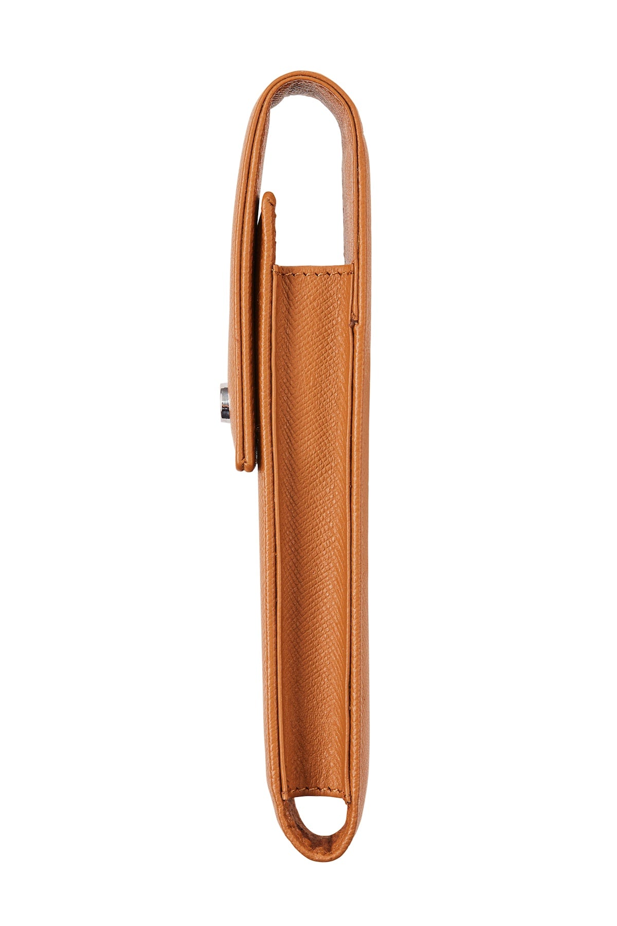 Mocha Leather Magnetic Single Pen Case