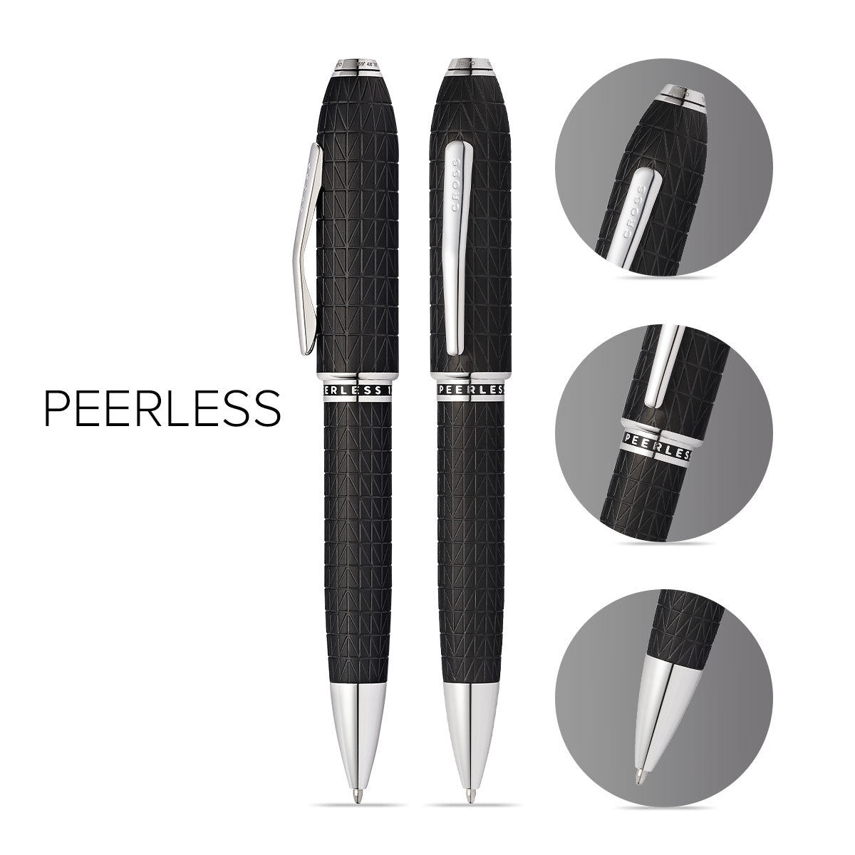 Peerless™ Citizen Tokyo Satin Black with Platinum-plated Appointments Ballpoint Pen
