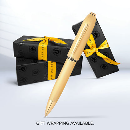 Peerless™ 23KT Heavy Gold Plate with Gold Plated Appointments and Swarovski Crystal Ballpoint Pen