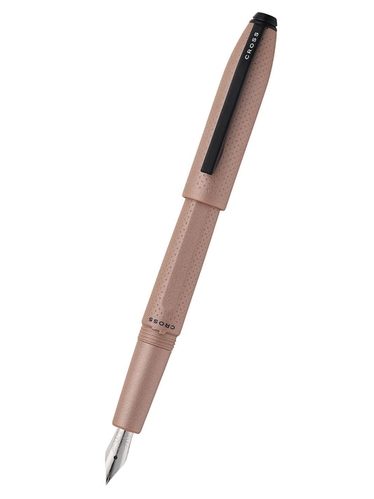 Prism Mocha Resin with Polished Chrome Stainless Steel Medium Nib Fountain Pen