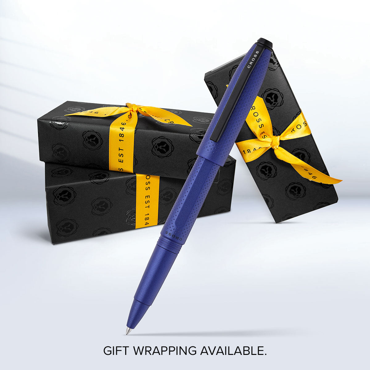 Prism Deep Sea Blue Resin with Polished Black Appointments Jumbo Ballpoint Pen