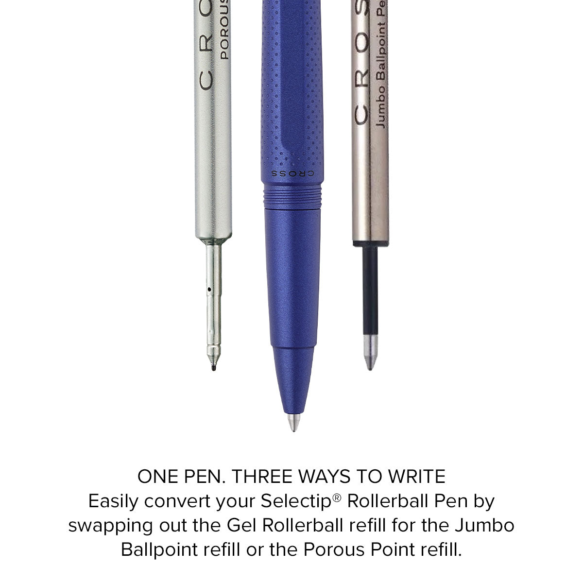 Prism Deep Sea Blue Resin with Polished Black Appointments Rollerball Pen